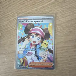 Rosa's Encouragement 123/088 Perfect Order SIR Trainer Pokemon TCG - Image 1