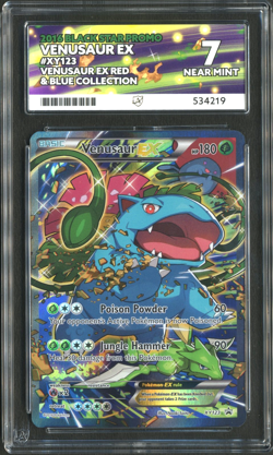 Pokemon TCG: Venusaur XY123 Promo Red & Blue Collection ACE 7 NEAR MINT - Image 1