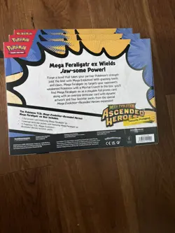 Pokemon TCG - Mega Evolution Ascended Heroes Mega Feraligatr EX Boxes (Set Of 3) - Image 2