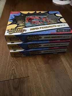 Pokemon TCG - Mega Evolution Ascended Heroes Mega Feraligatr EX Boxes (Set Of 3) - Image 4