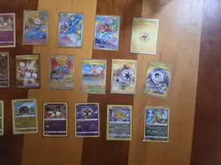 Pokemon TCG Huge Lot! 17 Cards!! NM. Rowlett, Poplin, Litten! Gold Cards!! - Image 1