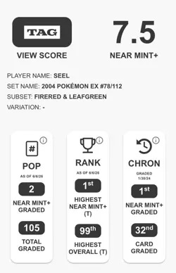 Near Mint Seel Pokemon Ruby & Sapphire 78/112 EX FireRed & LeafGreen 2004 - Image 3