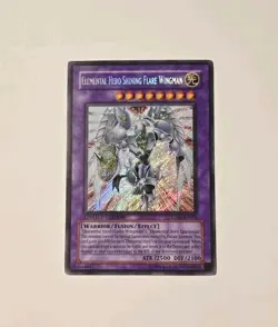 Yugioh Elemental Hero Shining Flare Wingman CT03-EN004 Secret Rare LP - Image 1