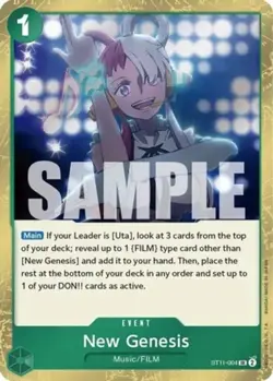 Near Mint - 4 x One Piece New Genesis - ST11-004 - SR - Foil Starter Deck 11: Ut - Image 1