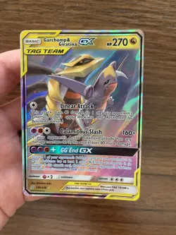 Pokemon Card Garchomp Giratina Tag Team GX Unified Minds Holo 146/236 - NM - Image 1