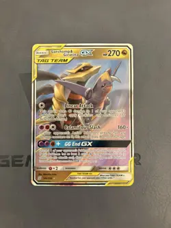 Pokemon TCG Garchomp & Giratina GX Tag Team Unified Minds Holo NM 146/236 - Image 1