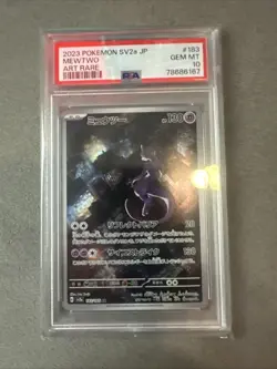 2023 POKEMON JAPANESE SV2A-POKEMON 151 ART RARE #183 MEWTWO PSA 10 - Image 1