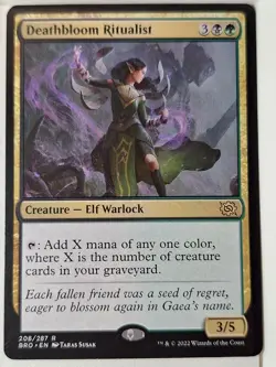 Deathbloom Ritualist - The Brothers' War - Magic the Gathering MTG Nice! - Image 1