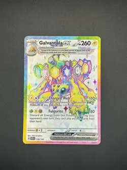 159/142 Galvantula EX Pokemon TCG Stellar Crown Full Art Card - Image 3