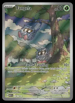 Pokemon Cards Tangela 178/165 151 Illustration Rare NM - Image 1