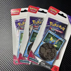 Pokemon Scarlet & Violet Temporal Forces Booster Pack Carvanha Promo Card x3 - Image 1