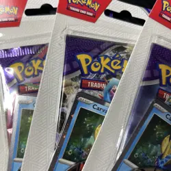 Pokemon Scarlet & Violet Temporal Forces Booster Pack Carvanha Promo Card x3 - Image 2