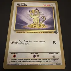 Meowth - (Gold Bordered Promo) 56/64 Miscellaneous Cards & Products Regular - Image 3