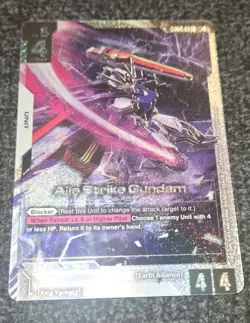 Gundam Card Game Aile Strike Gundam SP ST04-001 LR+ GD04 Phantom Aria Alt Art - Image 2