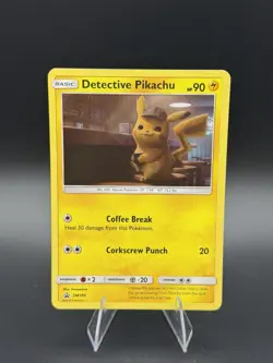 Pokemon TCG DETECTIVE PIKACHU Sun & Moon Promo SM190 Holo Black Star 2019 NM - Image 1