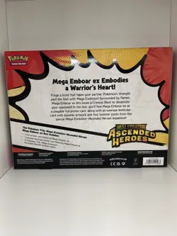 Pokemon TCG Mega Emboar ex Box Ascended Heroes – Sealed (Slight Damage) - Image 2