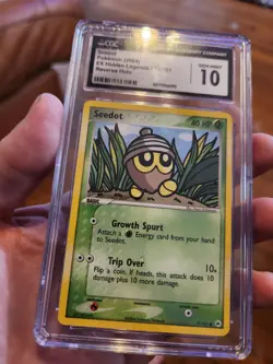 (TOP POP 5) CGC 10 GEM MINT Pokemon EX Hidden Legends Seedot 71/101 Reverse Holo - Image 3
