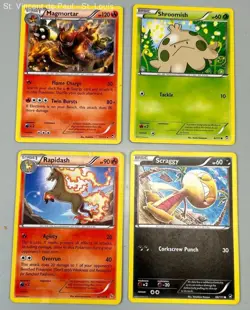 Pokemon Cards Mixed Lot Of 20 Trading Card Lot Magmortar, Tangrowth , Volcarona - Image 2