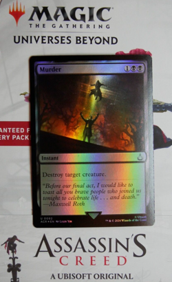 MTG ACR: Murder (Instant) Regular Uncommon 0092 Assassin's Creed Foil - Image 1