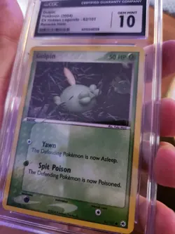 (POP 3) CGC 10 GEM MINT Gulpin EX Hidden Legends 62/101 Reverse Holo Pokemon - Image 2