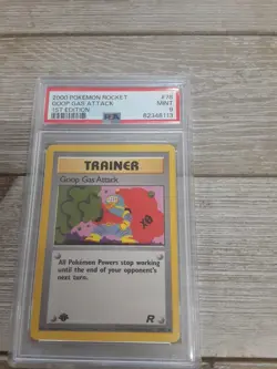 Graded PSA 9 2000 POKEMON ROCKET GOOP GAS ATTACK 1ST EDITION - Image 1