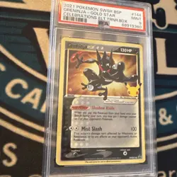 2021 Pokemon SWSH Greninja Gold Star Promo #144 PSA 9 Mint – Celebrations ETB - Image 5