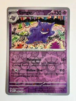 Pokemon Gengar Cosmos Holo Promo SV Black Star Promo 151 Near Mint - Image 1