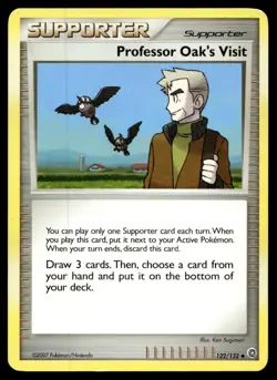 Secret Wonders Professor Oak's Visit Uncommon 122/132 2007 Pokemon TCG - Image 1