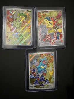 Pokemon First Partner Illustration Collection Series 2 Johto Gen 2 Set - Image 1