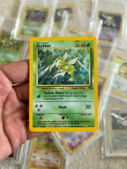 1999 POKEMON JUNGLE #10/64 SCYTHER-HOLO Holographic WOTC V GOOD/EXCELLENT CONDIT - Image 1
