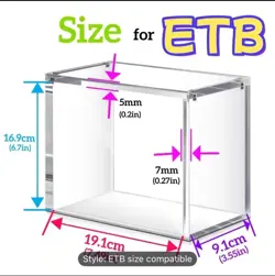 Pokemon Elite Trainer Box ETB Premium Acrylic Display Case Protective x 6 - Image 1