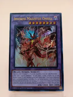 Yu-Gi-Oh! Invoked Magistus Omega BPRO-EN100 Ultra Rare NM 1st Edition - Image 1