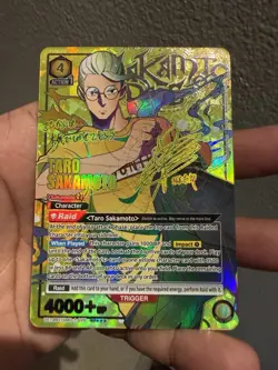 Signed UNION ARENA SAKAMOTO DAYS UE19BT/SMD-1-026 SR ☆☆☆ Sakamoto Taro - Image 1