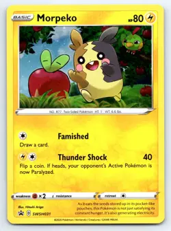 Pokemon Morpeko - SWSH: Sword & Shield Promo Cards SWSD Holo SWSH031 NM TCG - Image 1