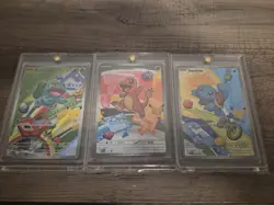 Pokemon First Partner Illustration collection Series 1 Kanto Gen 1 Starters Set - Image 1