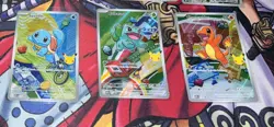 Pokemon First Partner Illustration collection Series 1 Kanto Gen 1 Starters Set - Image 1