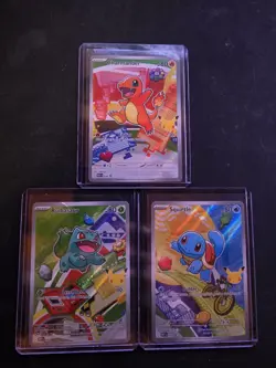Pokemon First Partner Illustration Collection Series 1 Kanto Gen 1 Starters Set - Image 1