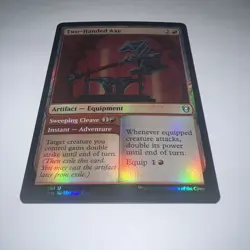 MTG Two-Handed Axe Sweeping Cleave - Foil, Commander Legends: Battle for Bald - Image 1