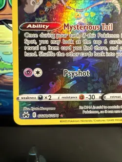 Pokemon Mew GG10/GG70 Crown Zenith Galarian Gallery Ultra Rare Holo Full Art - Image 5