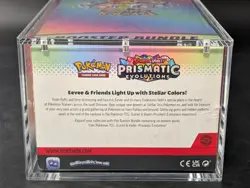 Pokemon SV8.5 Prismatic Evolutions Sealed Booster Bundle Display Case w/ Acrylic - Image 3