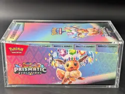 Pokemon SV8.5 Prismatic Evolutions Sealed Booster Bundle Display Case w/ Acrylic - Image 4