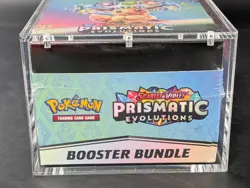 Pokemon SV8.5 Prismatic Evolutions Sealed Booster Bundle Display Case w/ Acrylic - Image 5