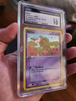 (POP 4) CGC 10 GEM MINT Pokemon EX Hidden Legends 52/101 Baltoy REVERSE HOLO - Image 1