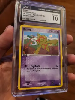 (POP 4) CGC 10 GEM MINT Pokemon EX Hidden Legends 52/101 Baltoy REVERSE HOLO - Image 5