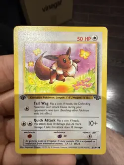 Pokemon TCG Eevee 51/64 Jungle 1st Edition Common 1999 NM!!!!! - Image 1