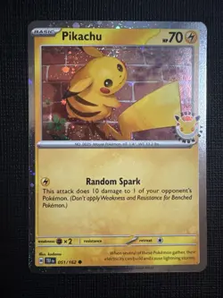 Pikachu (Pokemon Day 2026) 051/162 Cosmo Holo Promo NM - Image 1