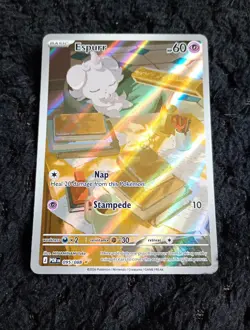 Pokemon TCG Espurr 95/88 Perfect Order Illustration Rare Holo Card Nm - Image 1