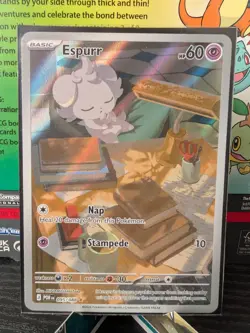 Pokemon TCG Espurr 95/88 Perfect Order Illustration Rare Holo Card NM - Image 1