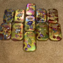 Pokemon 151 Mini Tins Empty, Lot of 11 ALL EMPTY TINS - Image 2