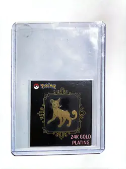 Persian 24k Gold Plated Sticker Korean Striking Popping Candy Pokemon NM - Image 3
